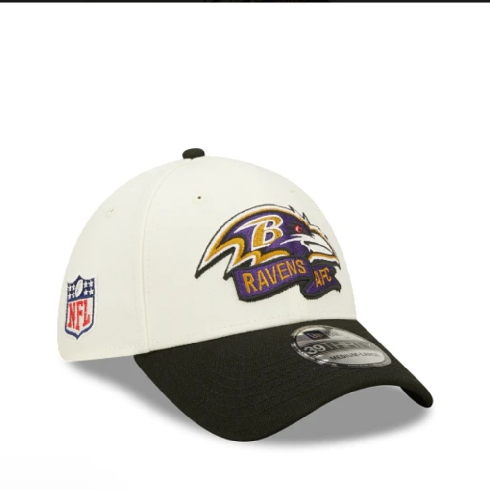 Baltimore Ravens New Era 39THIRTY NFL Sideline On-Field Cap Flex Hat sz L/XL